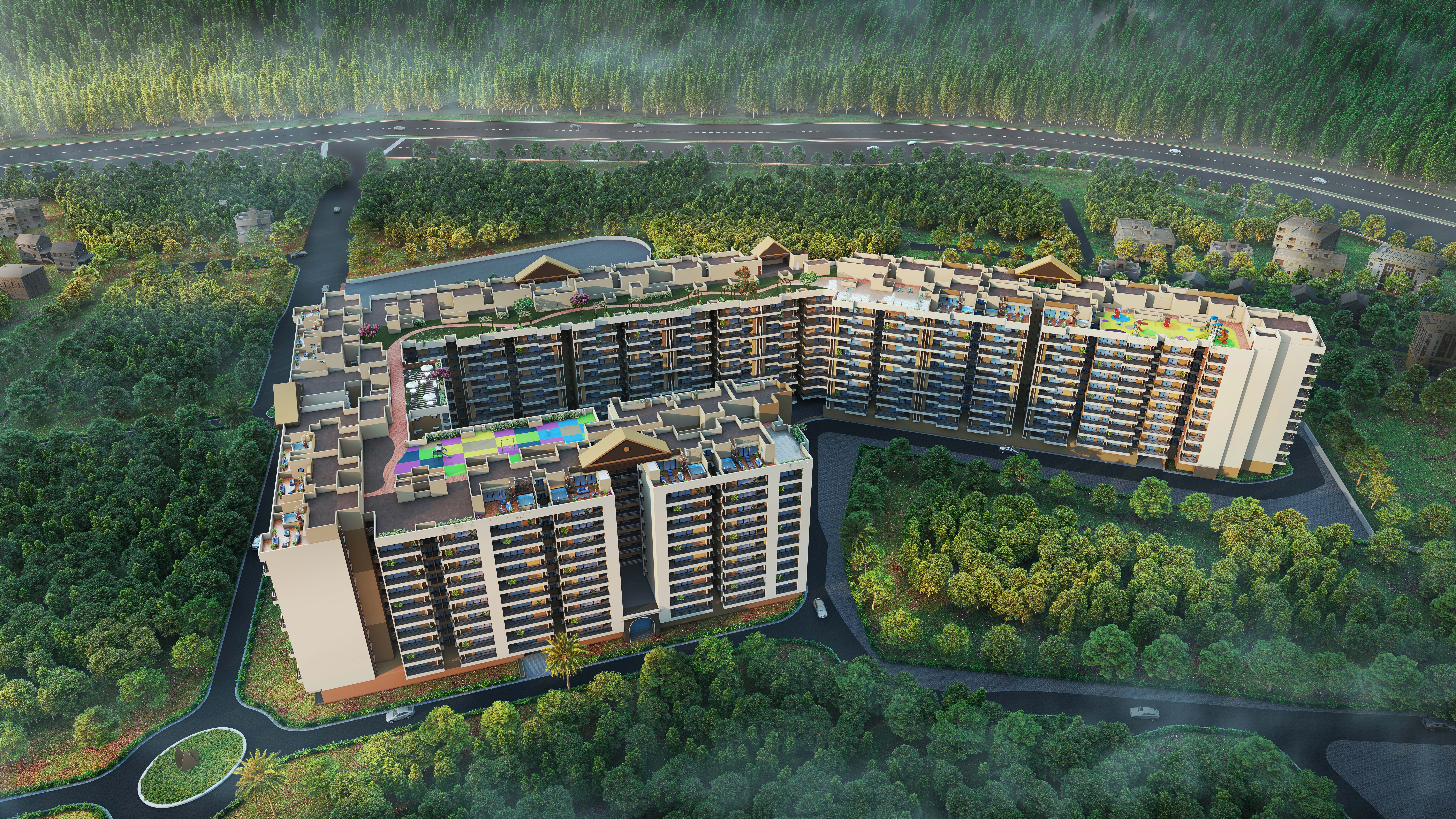 Exentia Tatva bird's eye view